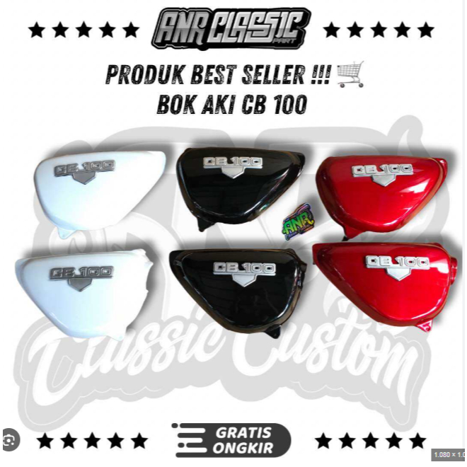 bok aki cb 100 - bok aki cb - tutup aki cb - tepong aki cb - penutup aki cb-gl-glatik
