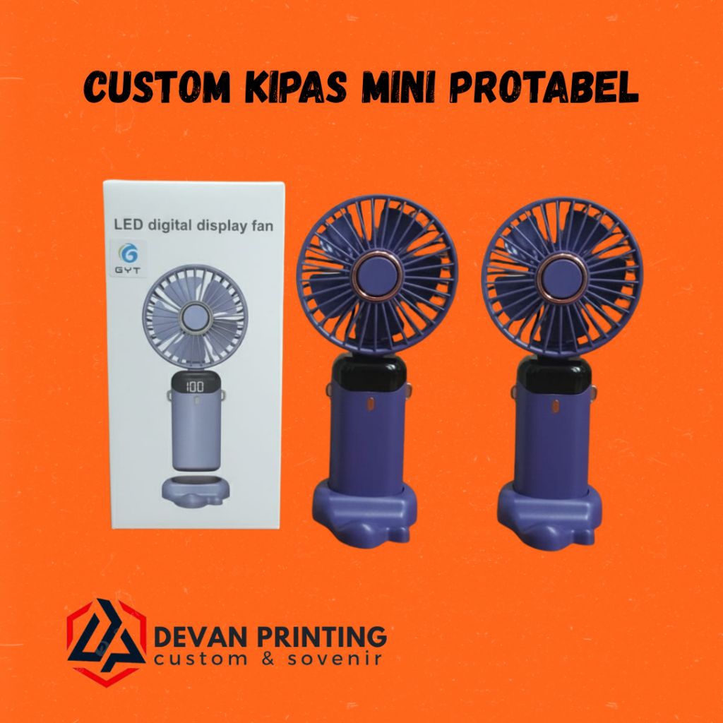 Kipas Custom / Kipas Custom mini Portable / kipas portable custom / kipas sablon mini / kipas portab