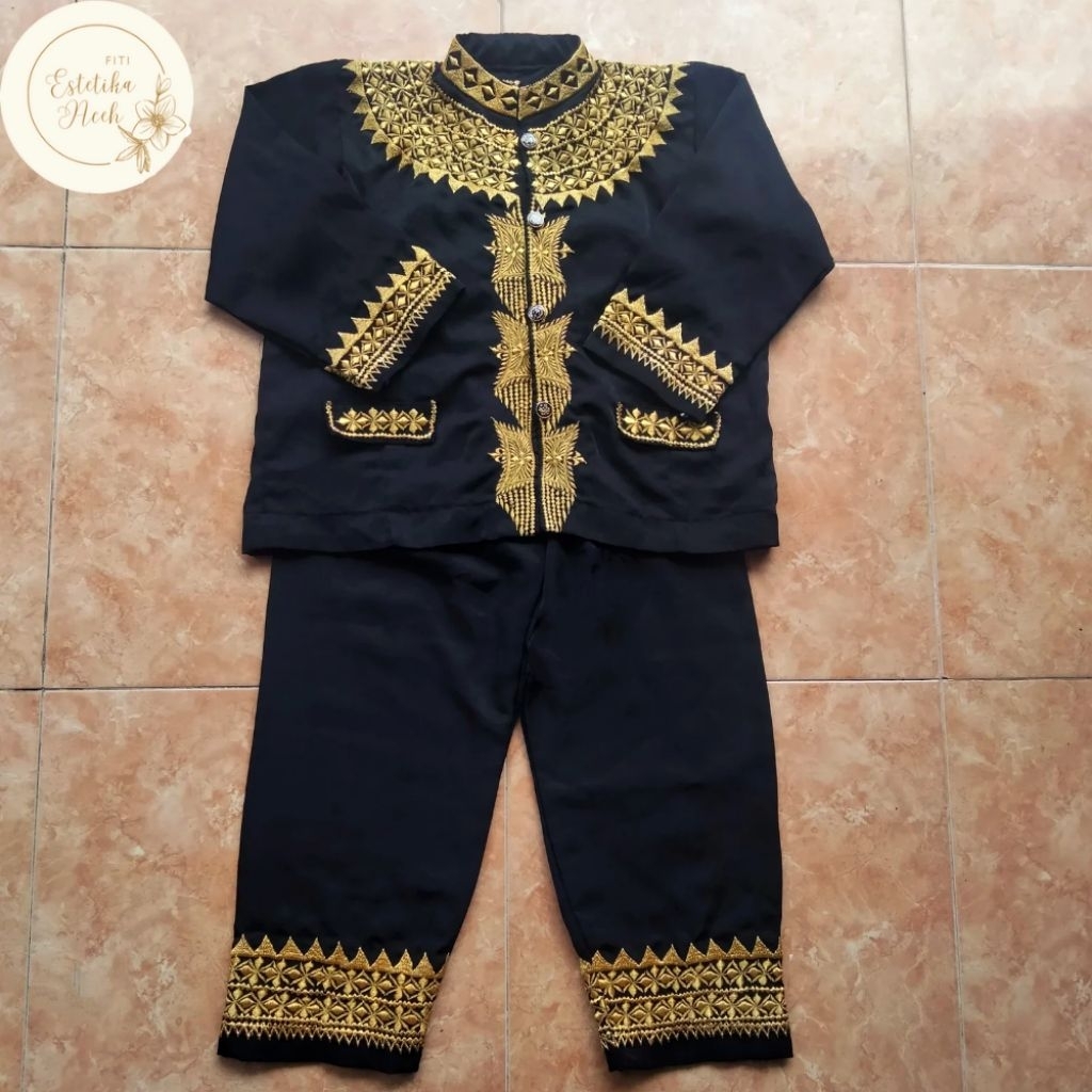 BAJU ANAK COWOK ACEH BORDIR TEUKU UMAR TK-SMA
