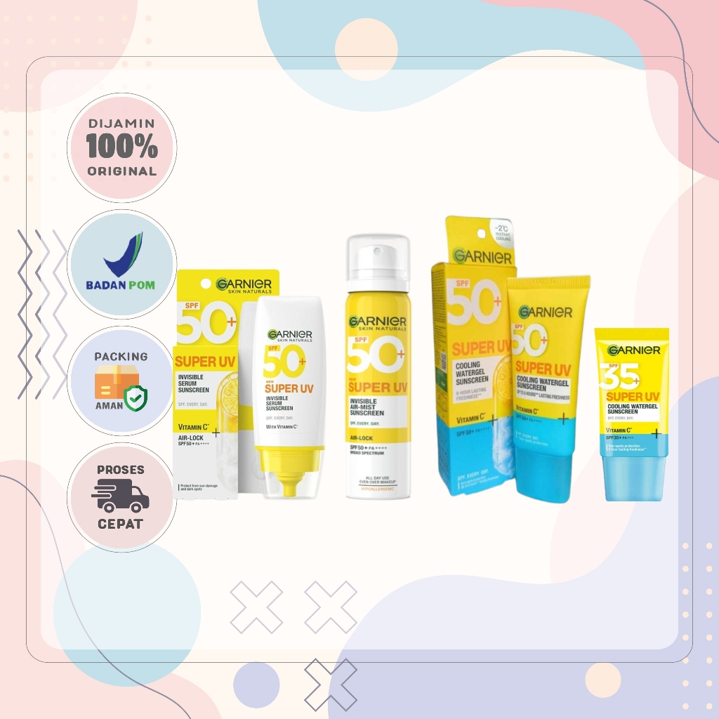 Garnier Super UV Sunscreen Series / Rangkaian Perlindungan Kulit Wajah Garnier