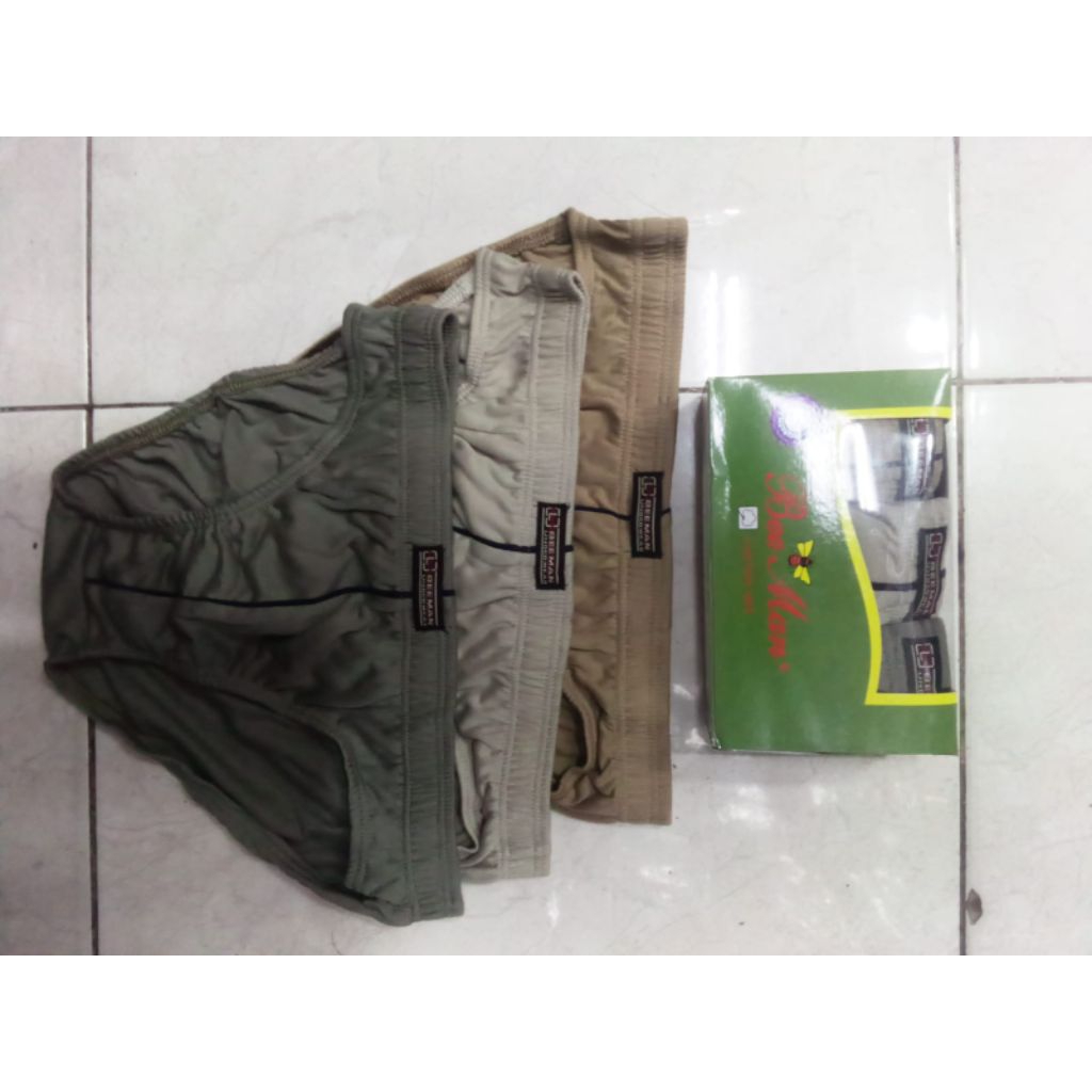 Celana dalam pria Bee man 008isi3pcs