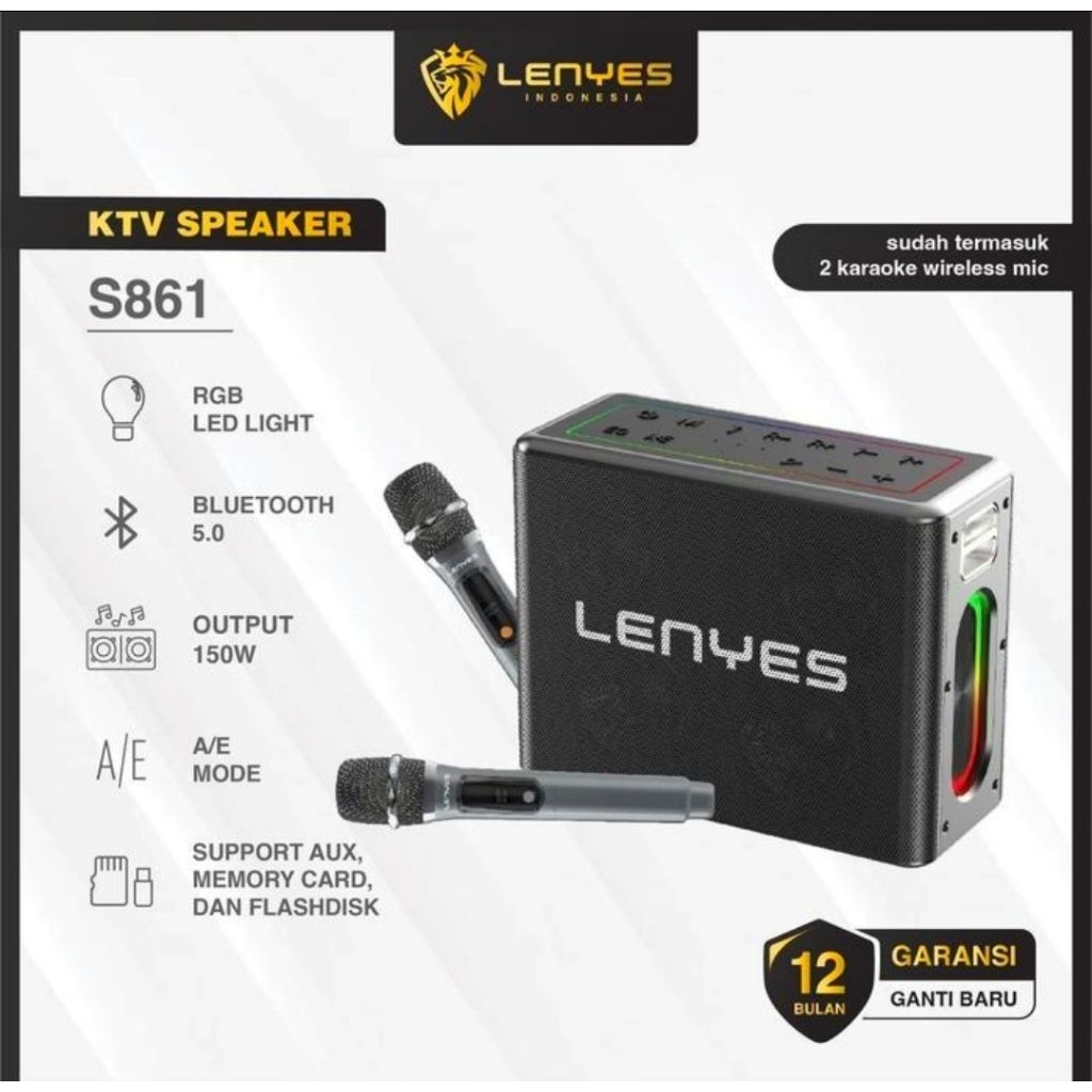 Speaker Lenyes S861 + Tambahan 2mix/ Suara Super Basss