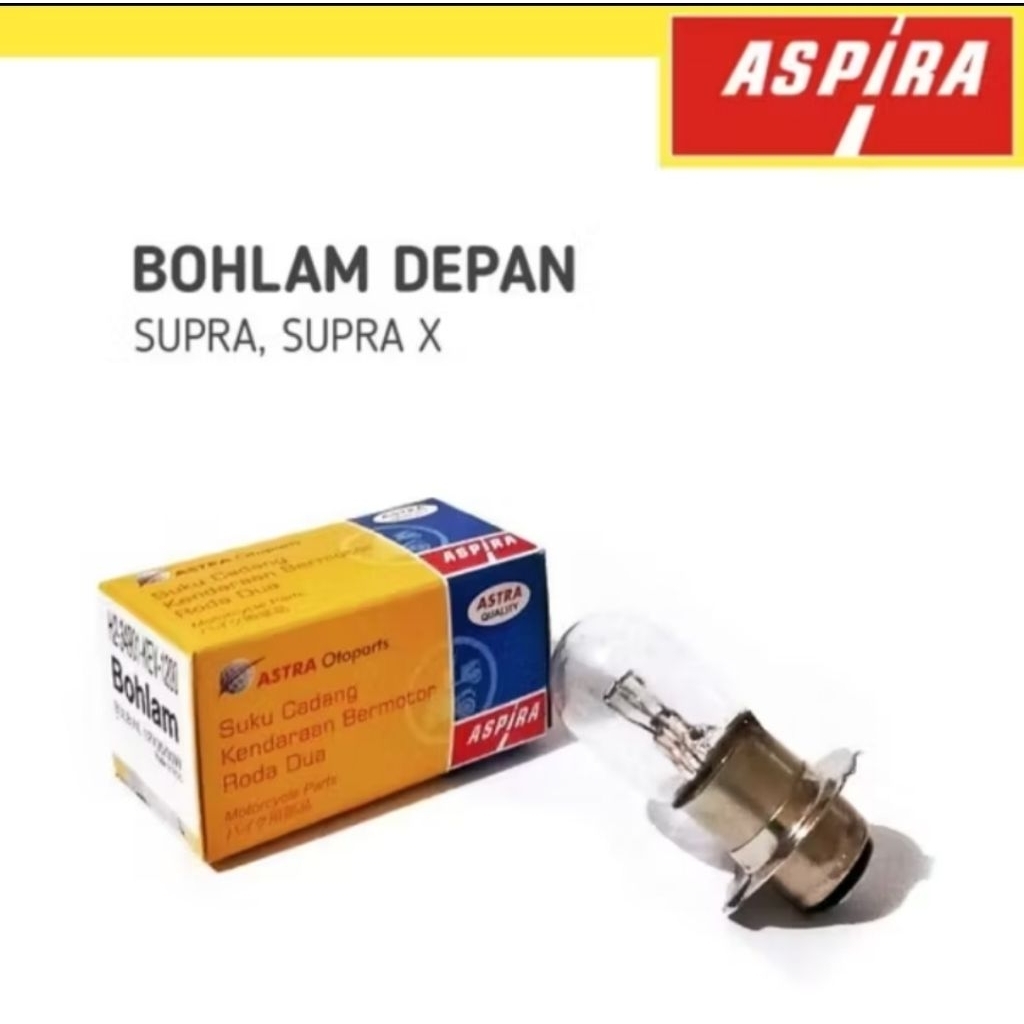 Aspira dop/bohlam depan motor supra/supra x lama