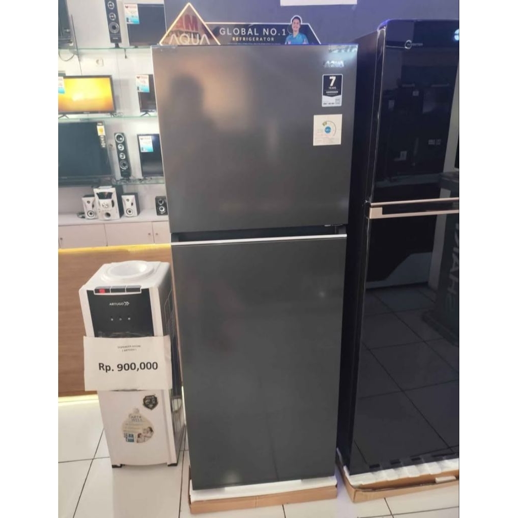 KULKAS AQUA AQR-DTM285CBP DS 2 PINTU DTM 285 CBP DS