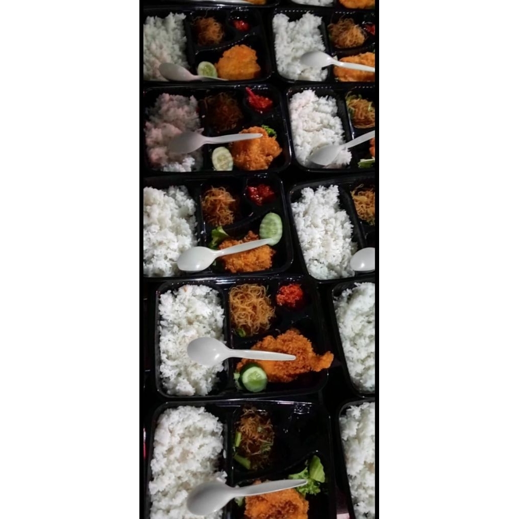 Paket nasi bento ayam katsu murah
