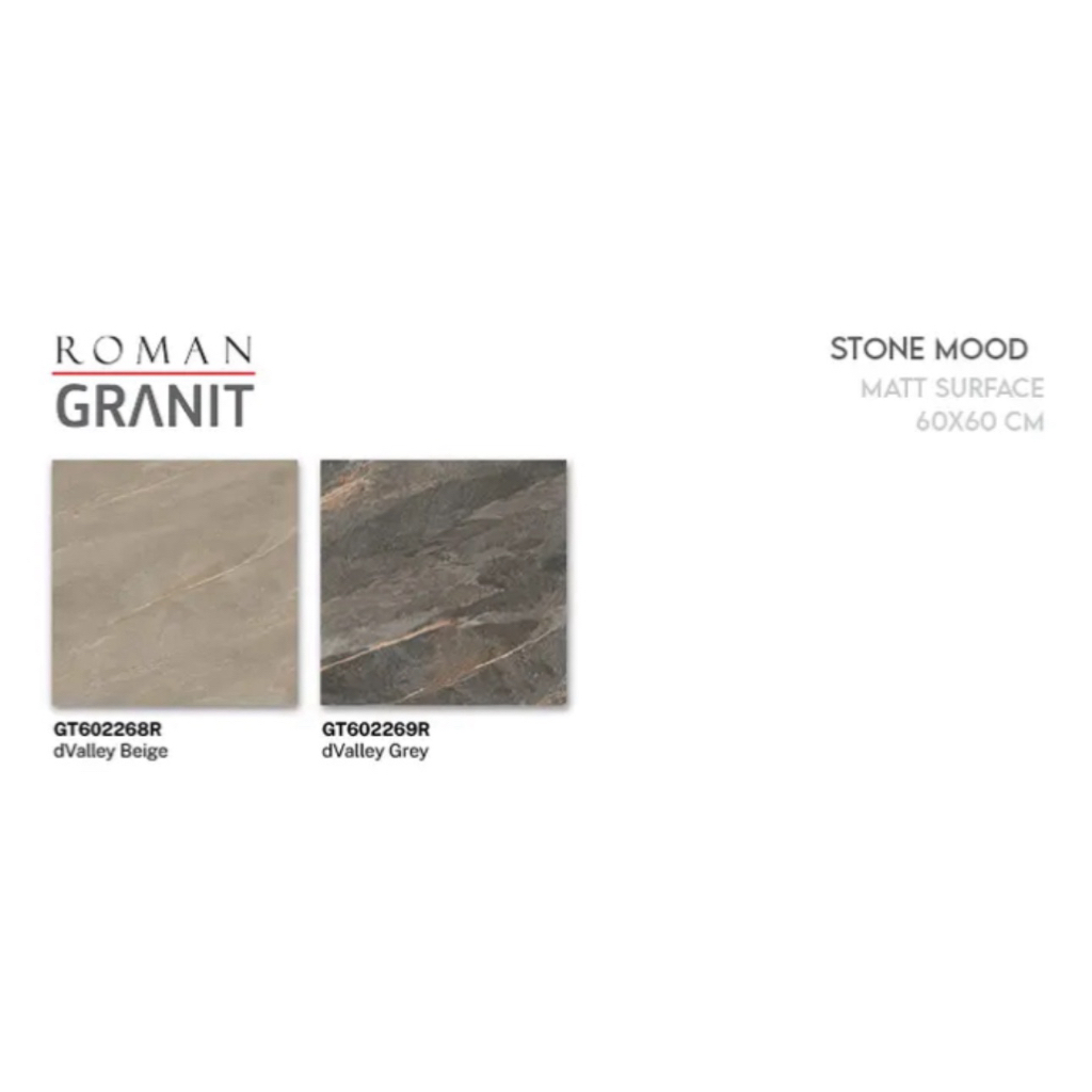 ROMAN GRANIT DVALLEY GREY 60x60