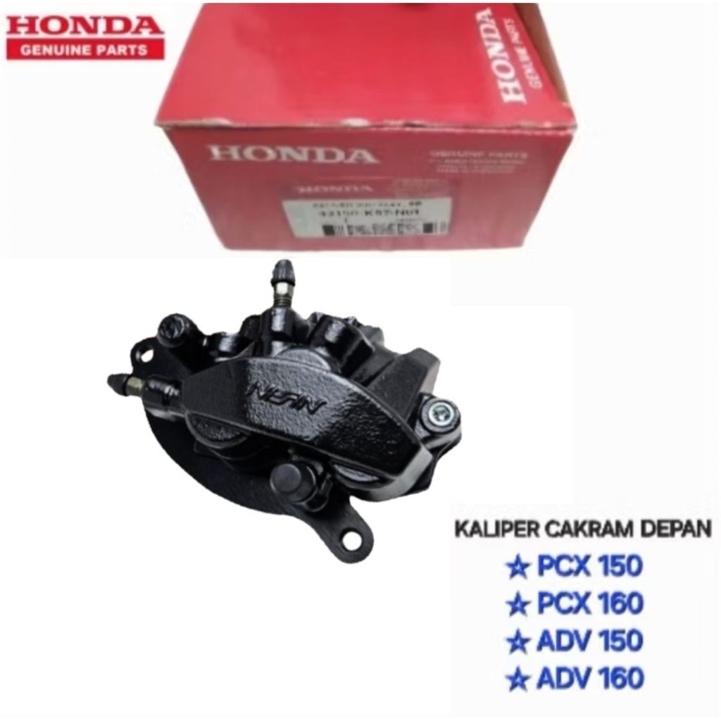 KALIPER CAKRAM DEPAN 3 PISTON BUAT PCX 150 PCX 160 ADV 150 ADV 160 ORIGINAL HONDA NISSIN