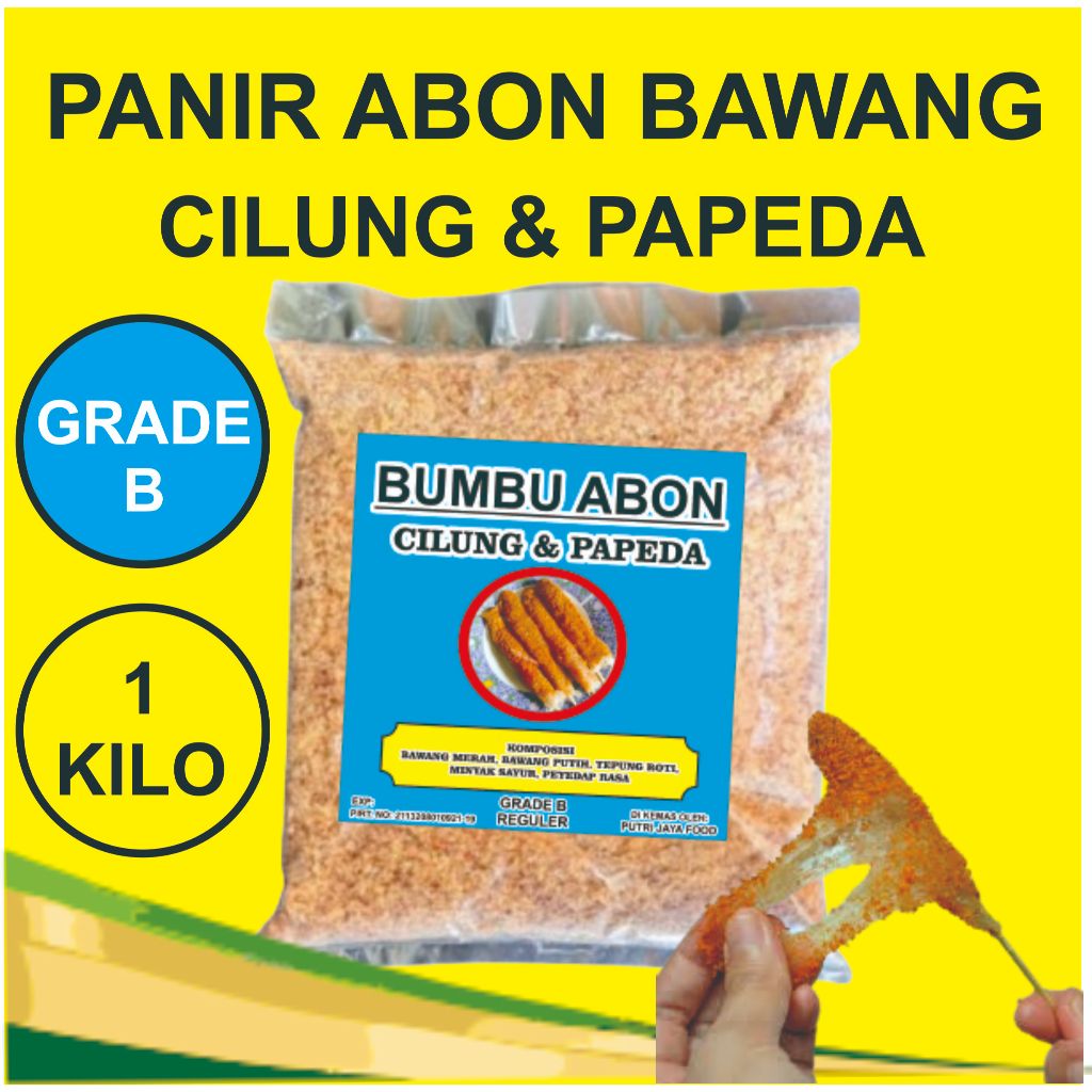 1 Kg 1 Kilo Grade B Bumbu Abon Bawang Cilung Papeda Kualitas Reguler Terlaris