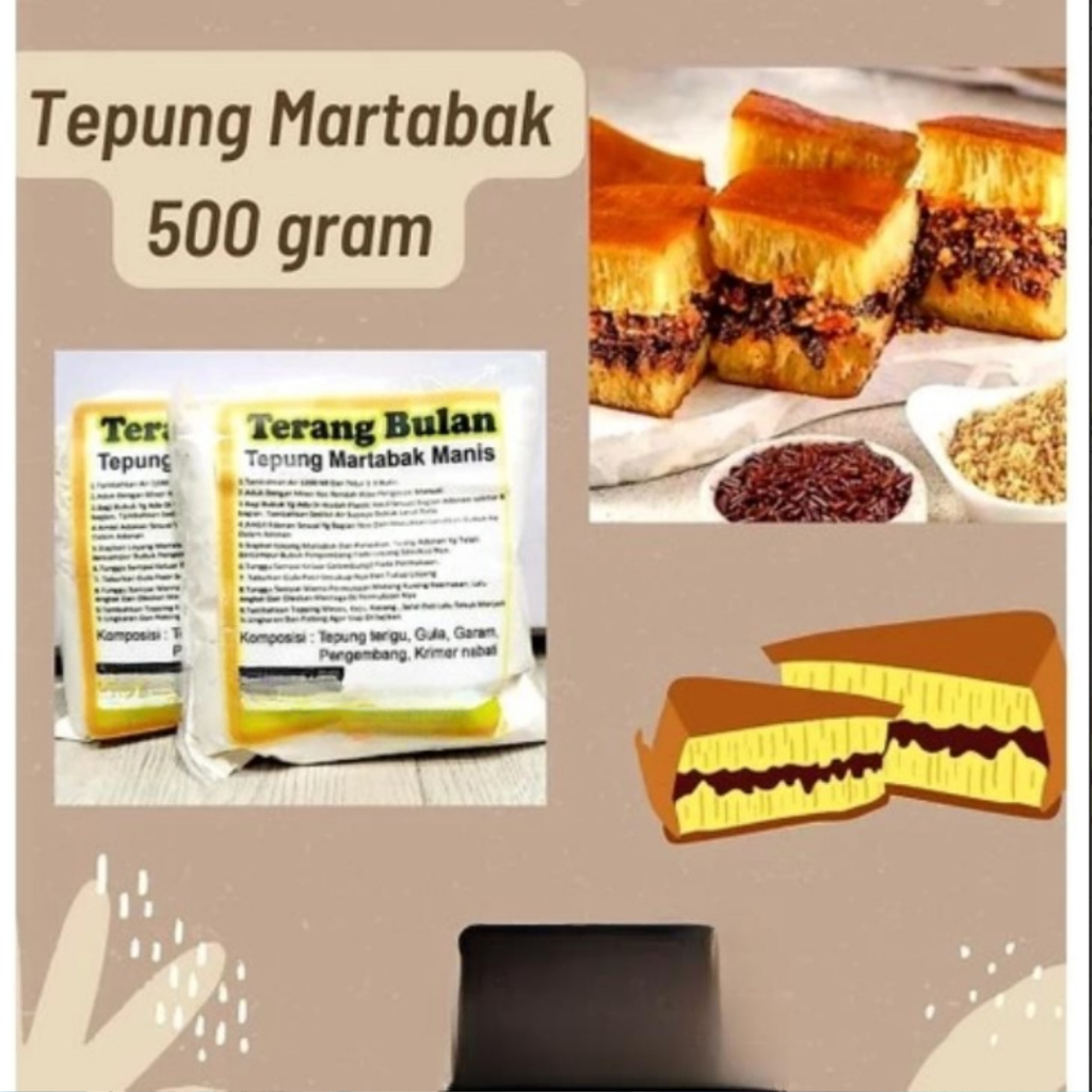 Tepung Premix Martabak Manis Instan (Kue Terang Bulan) 500 gram Anti Gagal