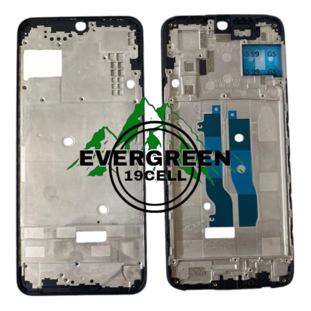 FRAME LCD INFINIK NOTE 12 G96 / NOTE 12 TURBO X670 ( hitam ) DUDUKAN TATAKAN TULANG TENGAH LCD INFIN