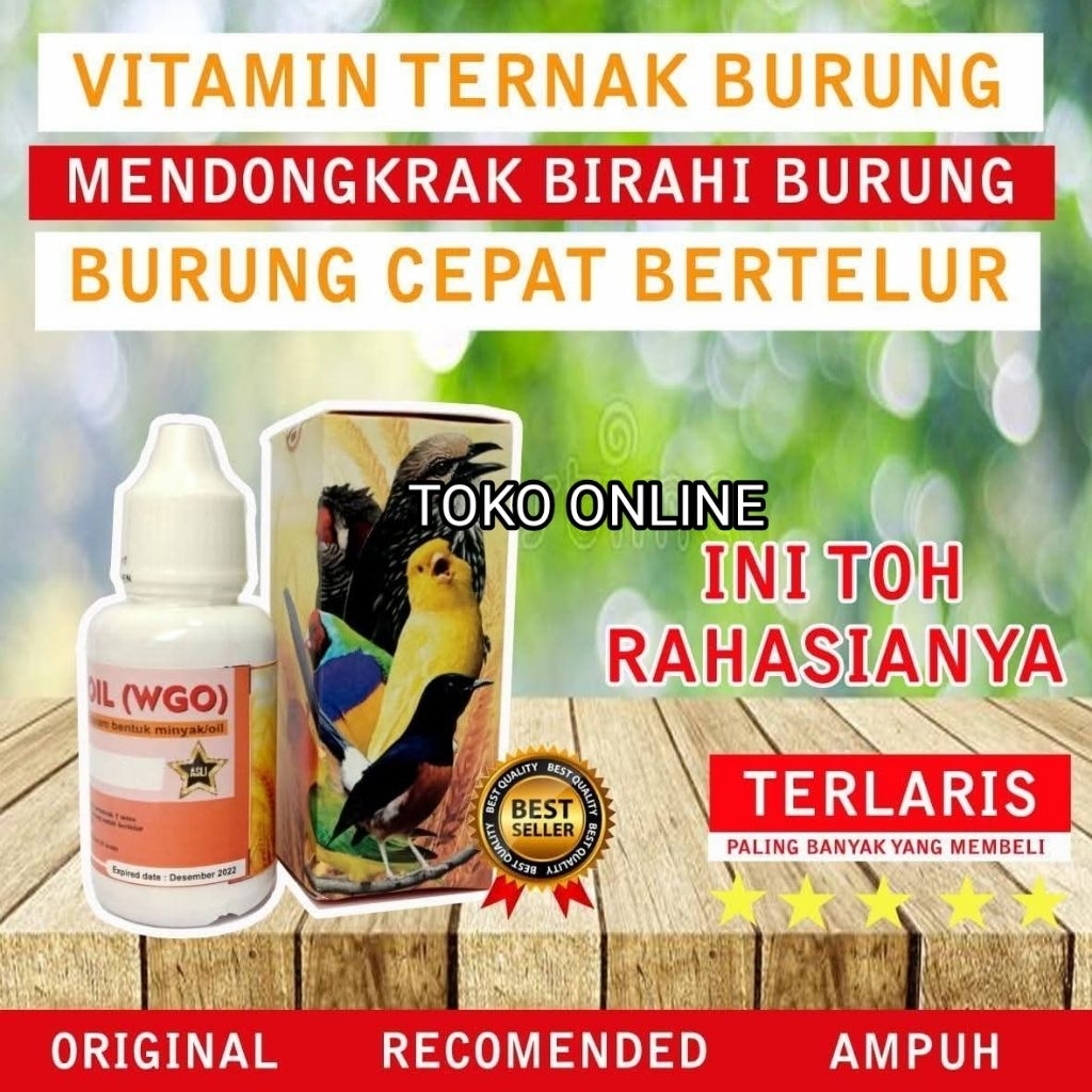WGO VITAMIN TERNAK BURUNG wheat germ oil wgo