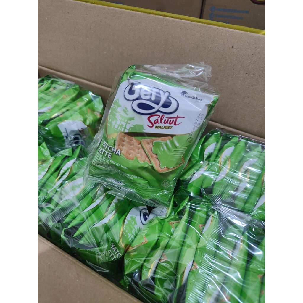 Gery Salut Matcha Renceng Isi 10pcs | Wafer Matcha