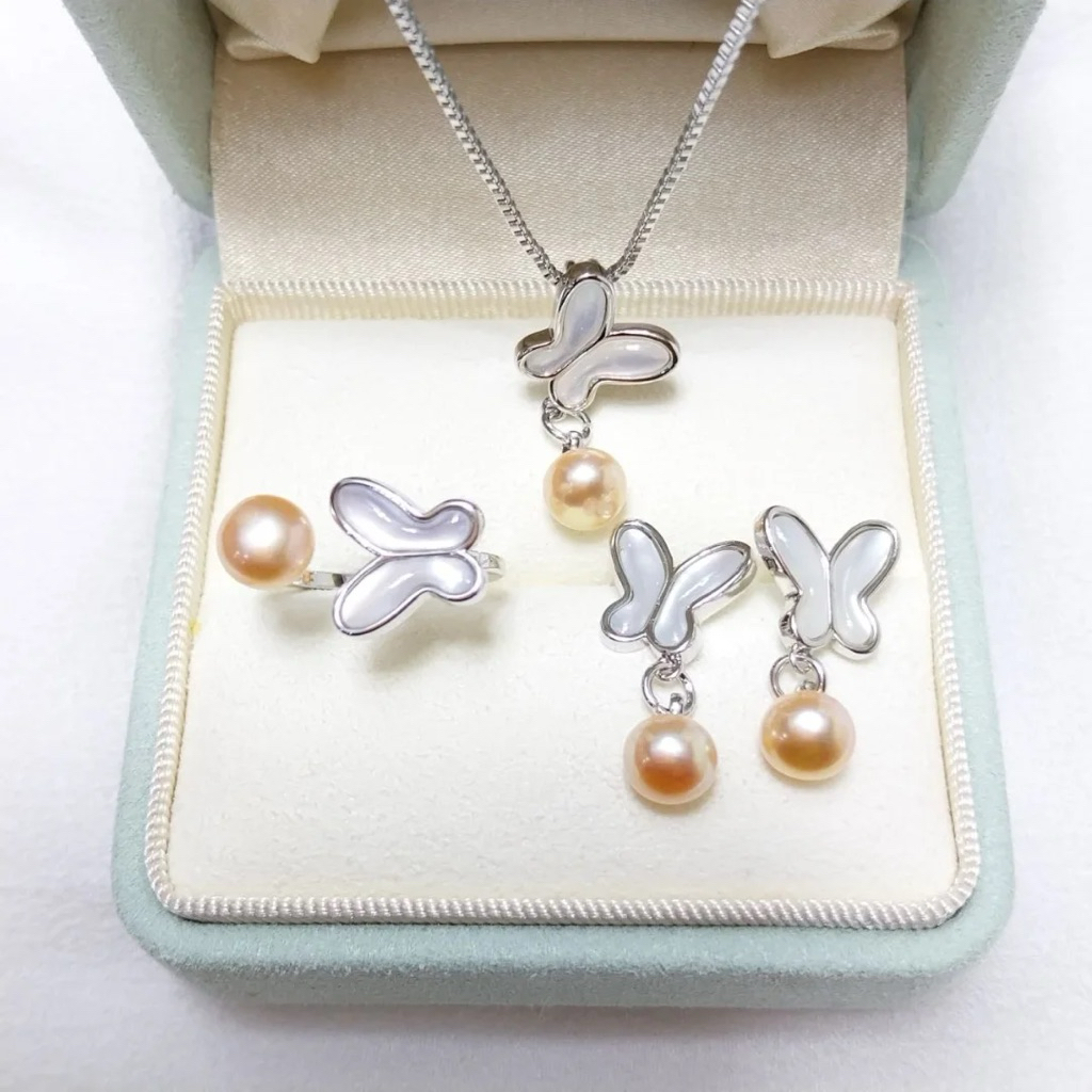 Mutiara Lombok Fresh Water Pearl Set