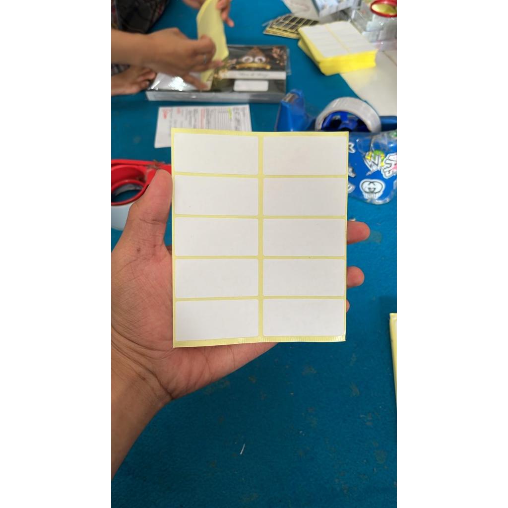 Stiker Label Nama Undangan Murah | Label Undangan Ukuran 25x55 mm