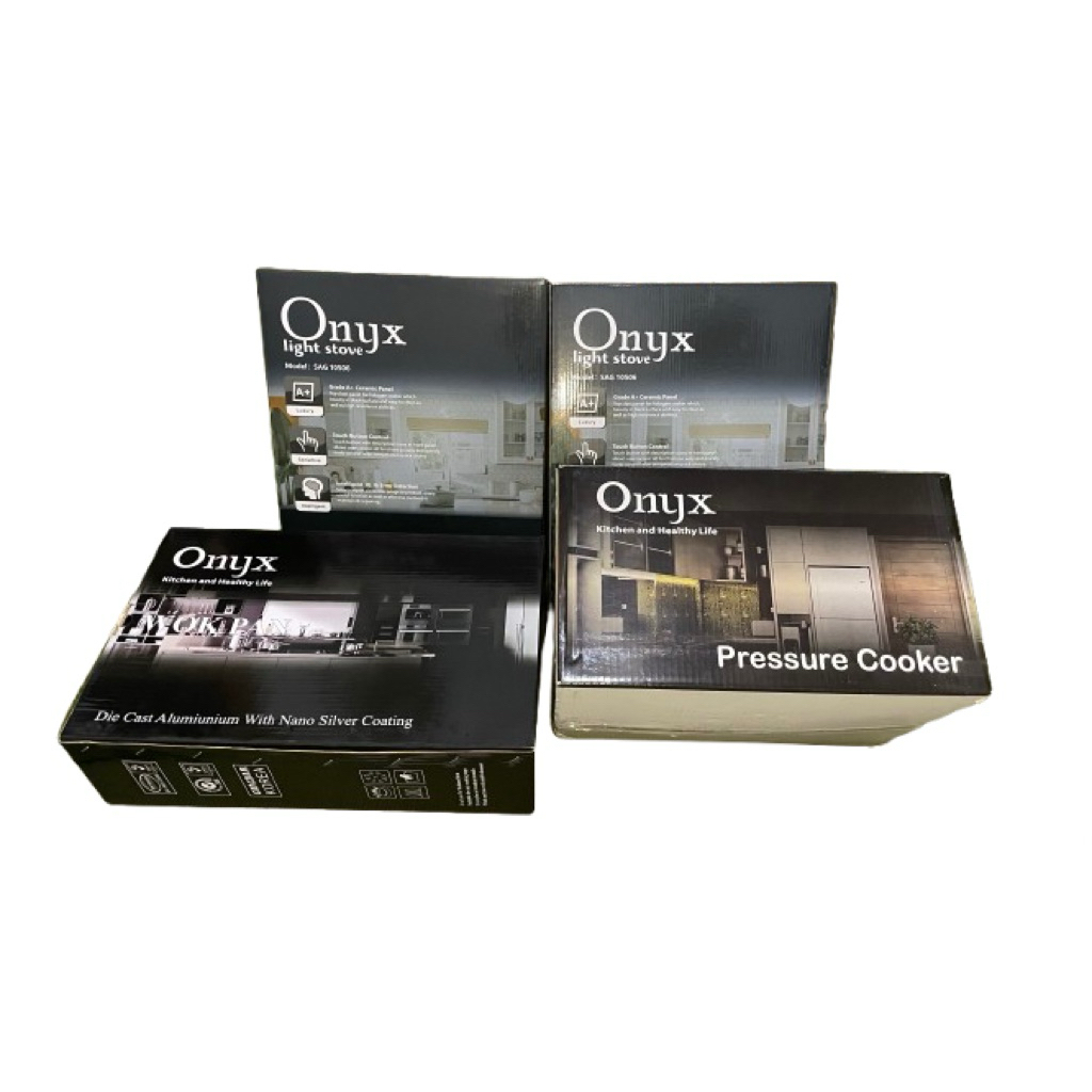 Promo One Set Onyx | Kompor listrik | Pressure Cooker | Wok pan
