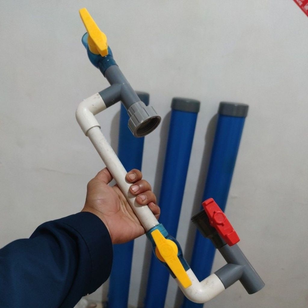 tabung filter 4 in, tabung + sistem backwash (tanpa media)