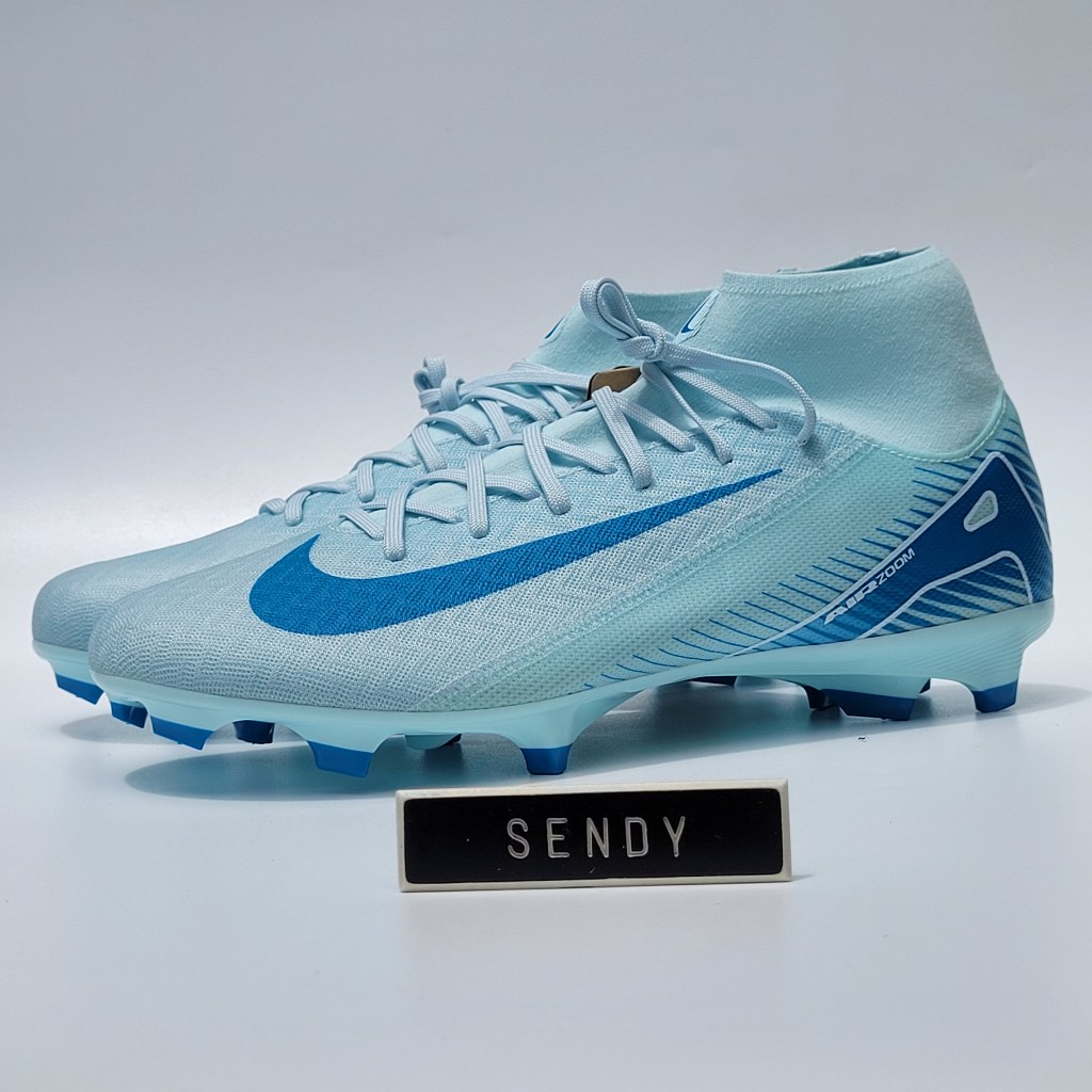 Nike Air Zoom Superfly 10 Academy FG Original Sepatu Sepak Bola Soccer Football Blue