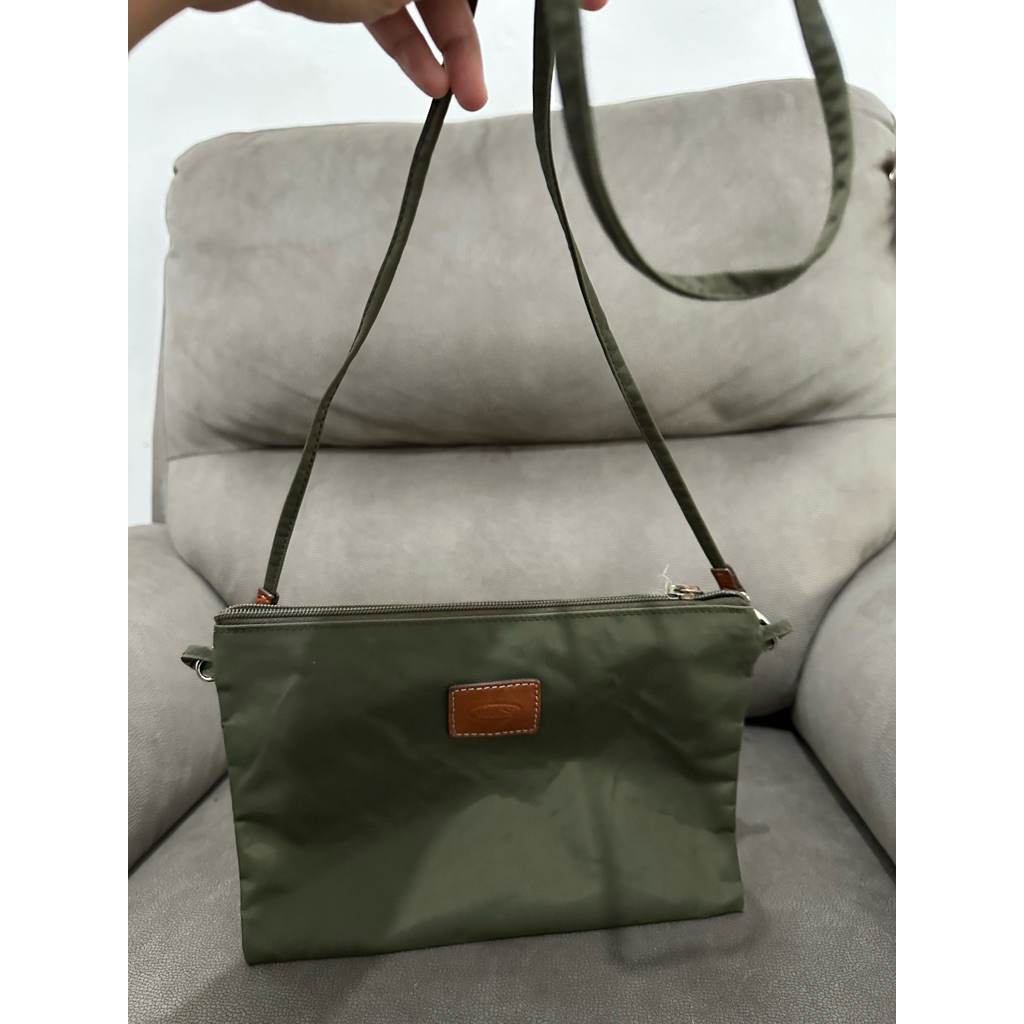 BRICS SLING BAG NILON ARMY ORIGINAL PRELOVED