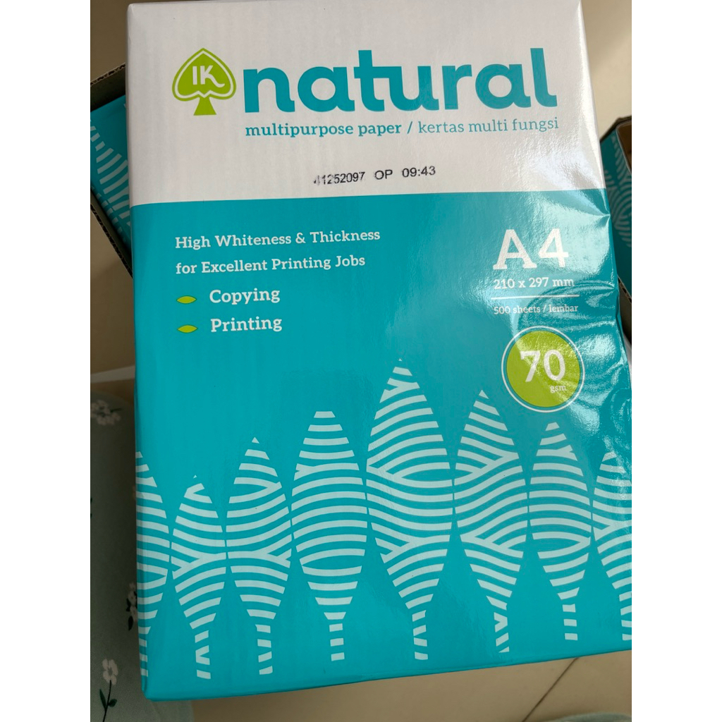 Kertas HVS Natural A4 70gsm-Kertas Natural F4 70gsm