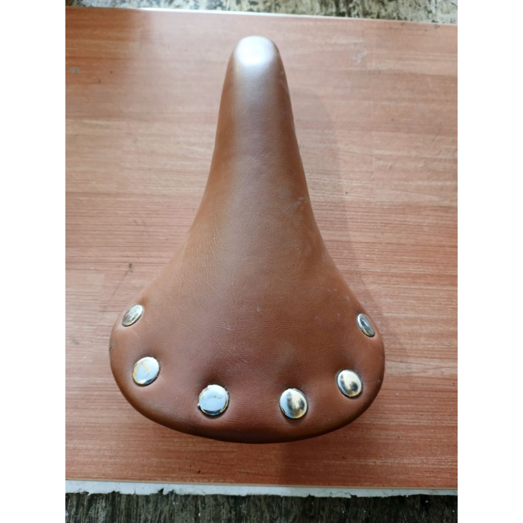 sadel sepeda fixie coklat nos antiq