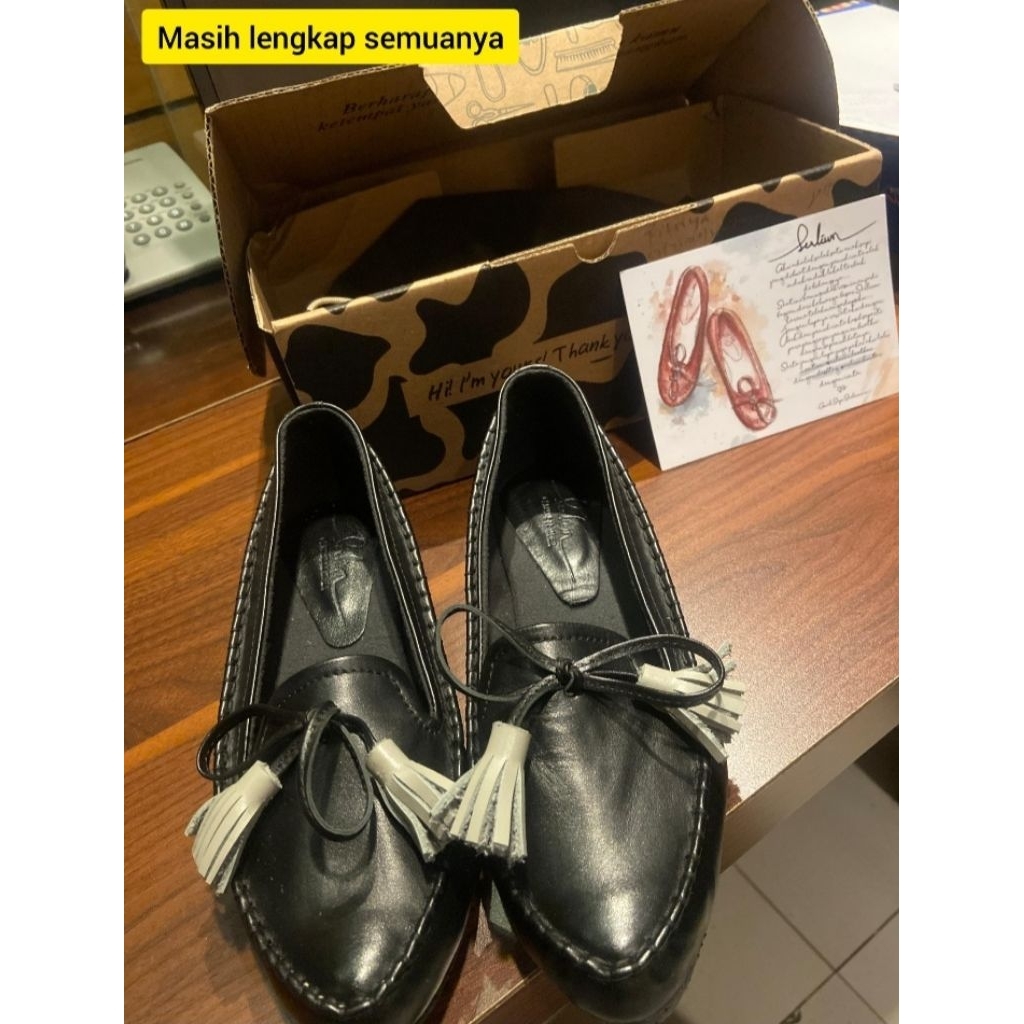 LIKE NEW "TARI" SERLIUM (SEPATU KULIT ASLI)
