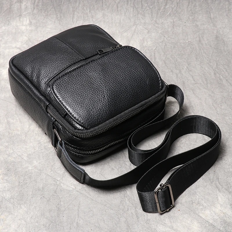 Executive Gear: Tas Selempang Kulit Asli — The Black Odyssey