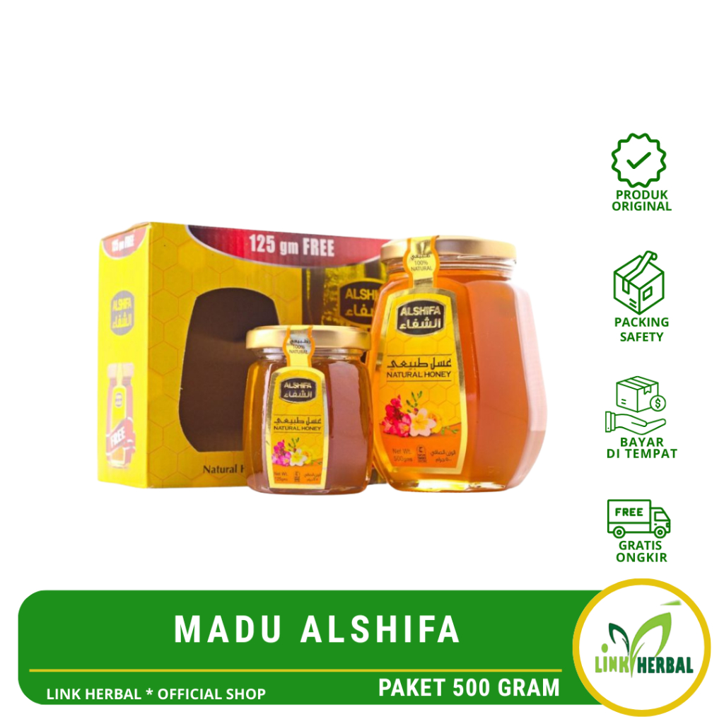 Madu Al Shifa 500gr Free Al Shifa 125gr OriginalMadu Alshifa 500gr Free 125gr |  Madu Kashmir Combo