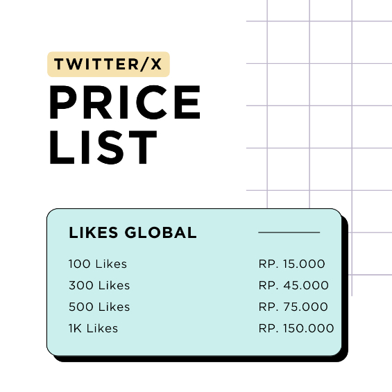 Twitter Likes | Tambah Like di Postingan X (Twitter) | Real & Natural | Aman | Meningkatkan Engageme
