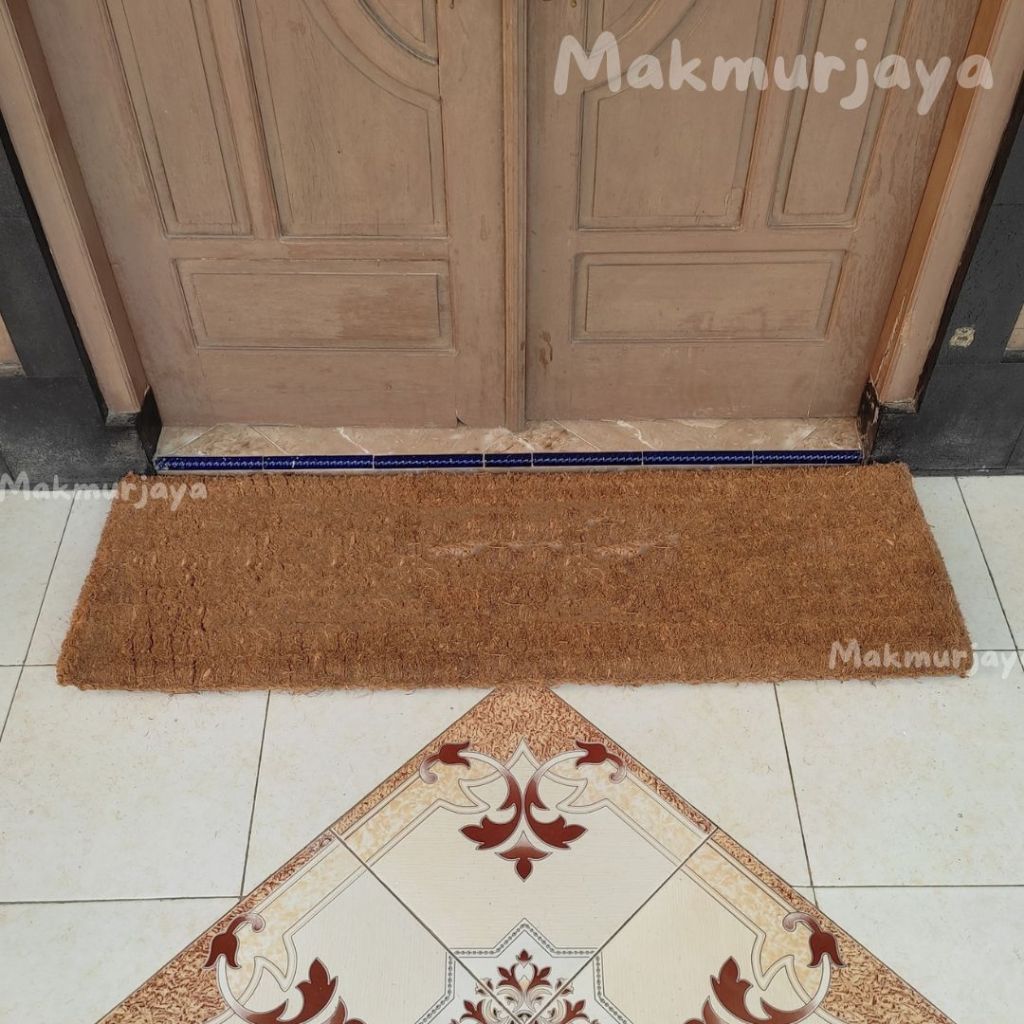 Keset Panjang 200x50cm Tebal / Keset Sabut Kelapa Polos / Keset Ijuk Anti Ular