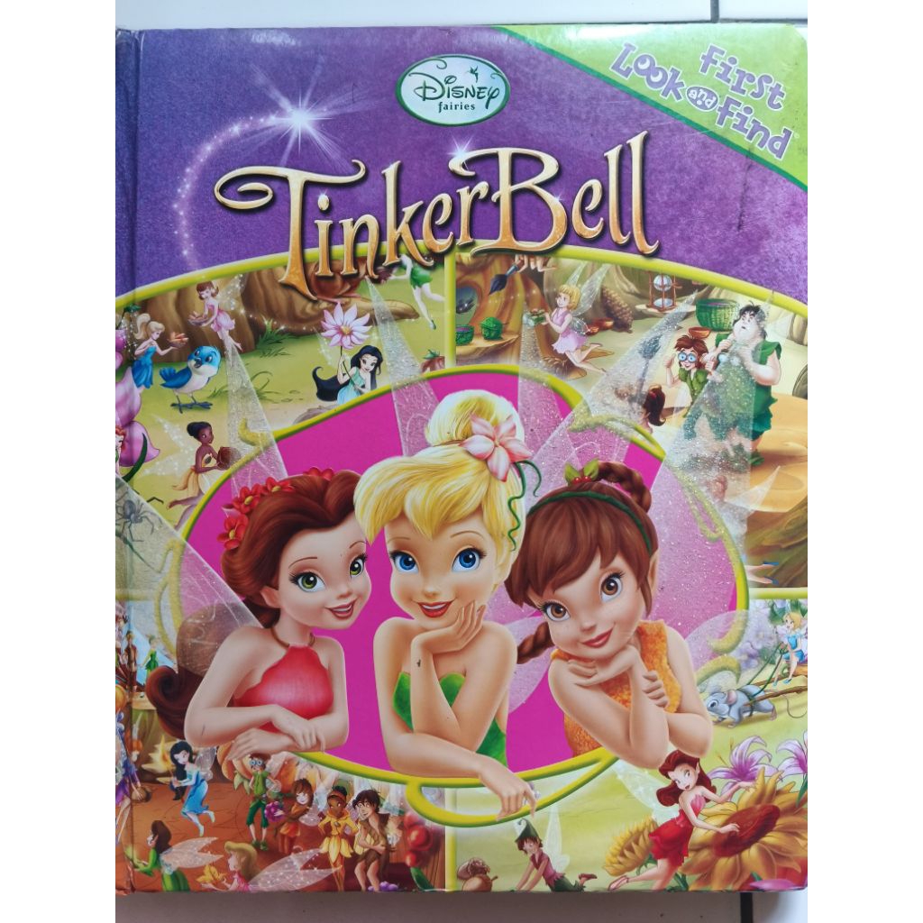 buku anak boardbook look and find tinker bell Disney fairies