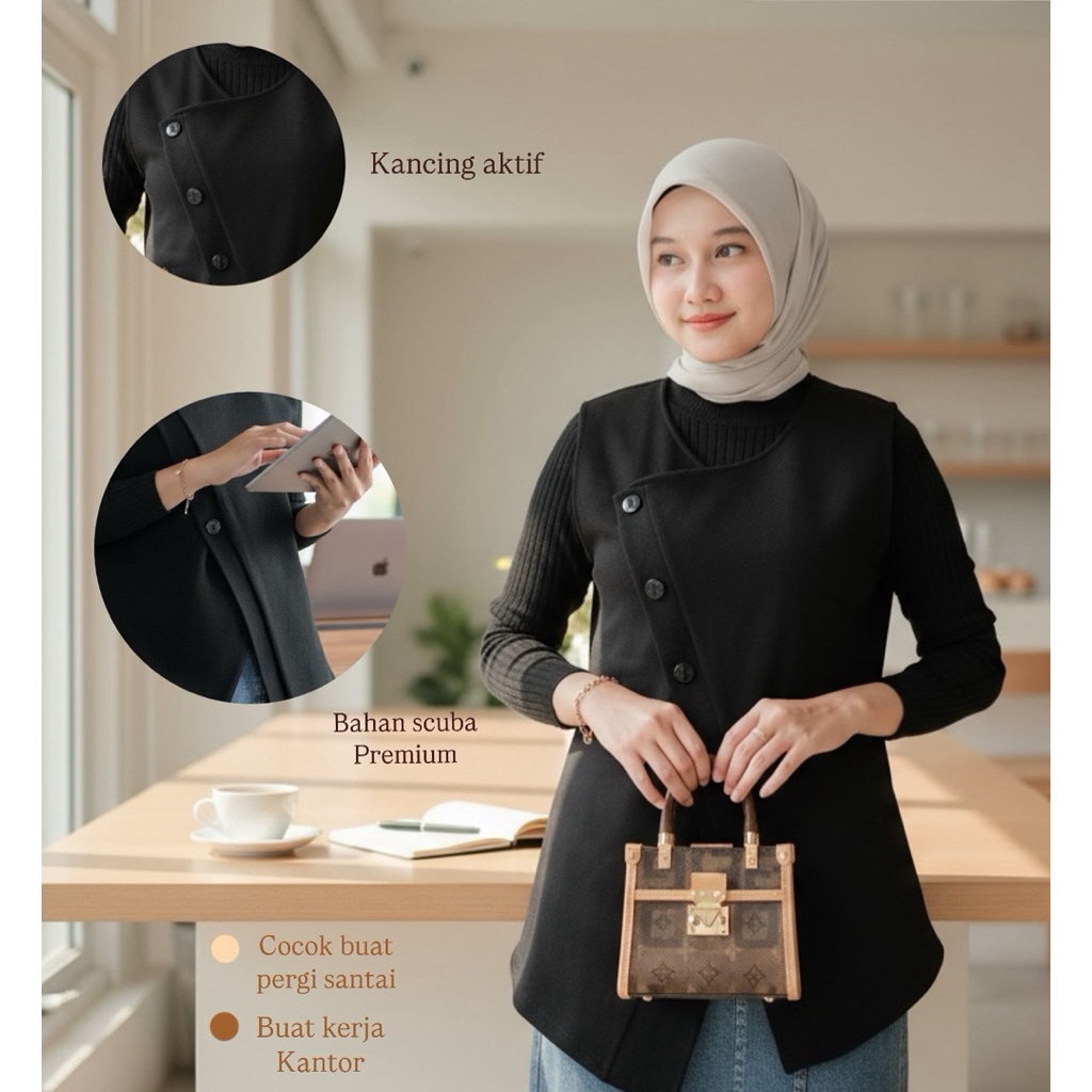 Afta vast- vast wanita korean style-scuba