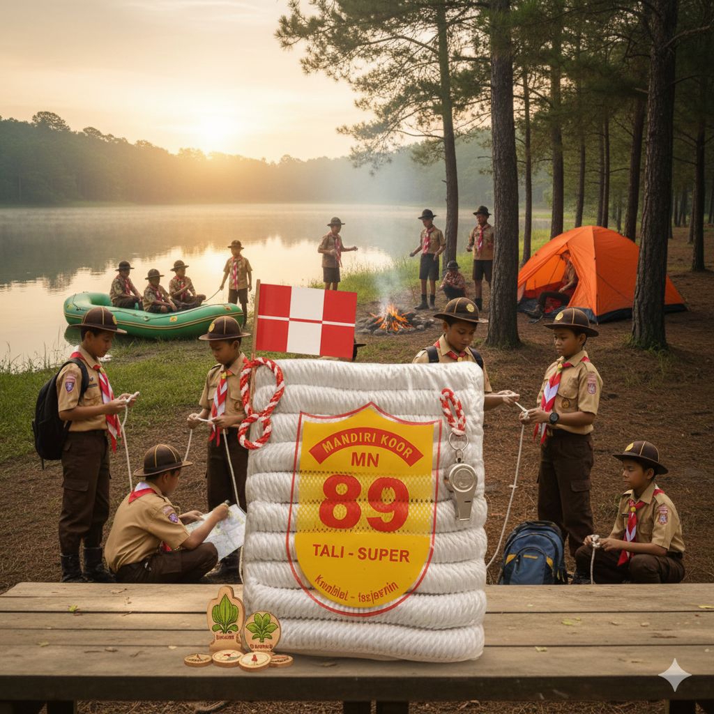 Tali Pramuka untuk tali temali dan pionering