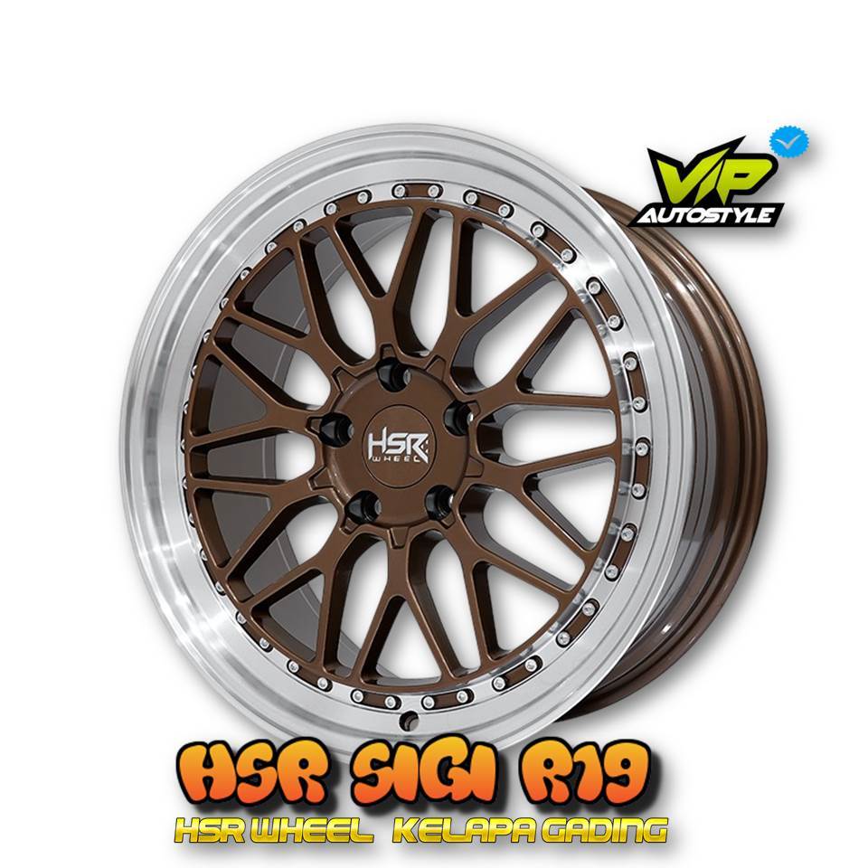 Velg BYD seal R19 HSR SIGI 5x120 Bronze | Velg Racing R19 Denza BMW Ring 19 - hsr wheel pluit