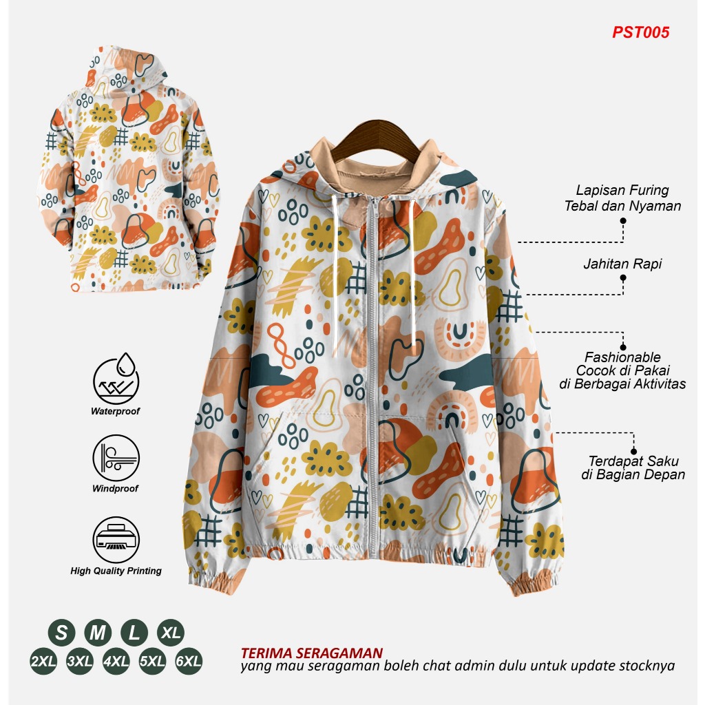 JAKET SEPEDA PARASUT / JAKET SEPEDA WANITA PARASUT