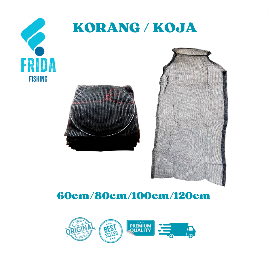 KORANG KOJA WARING PANCING TEMPAT IKAN UKURAN 60CM 80CM 100CM 120CM - KORANG PANCING