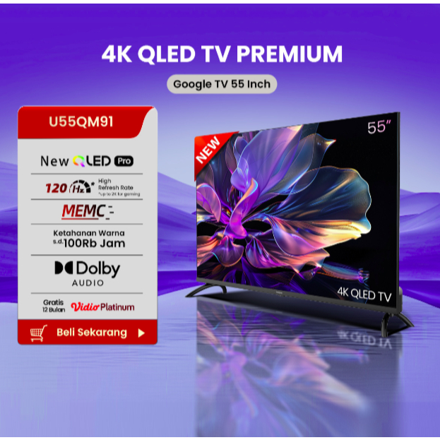 QD MINI LED CHANGHONG 55 INCH GOOGLE TV - M55QN9S1