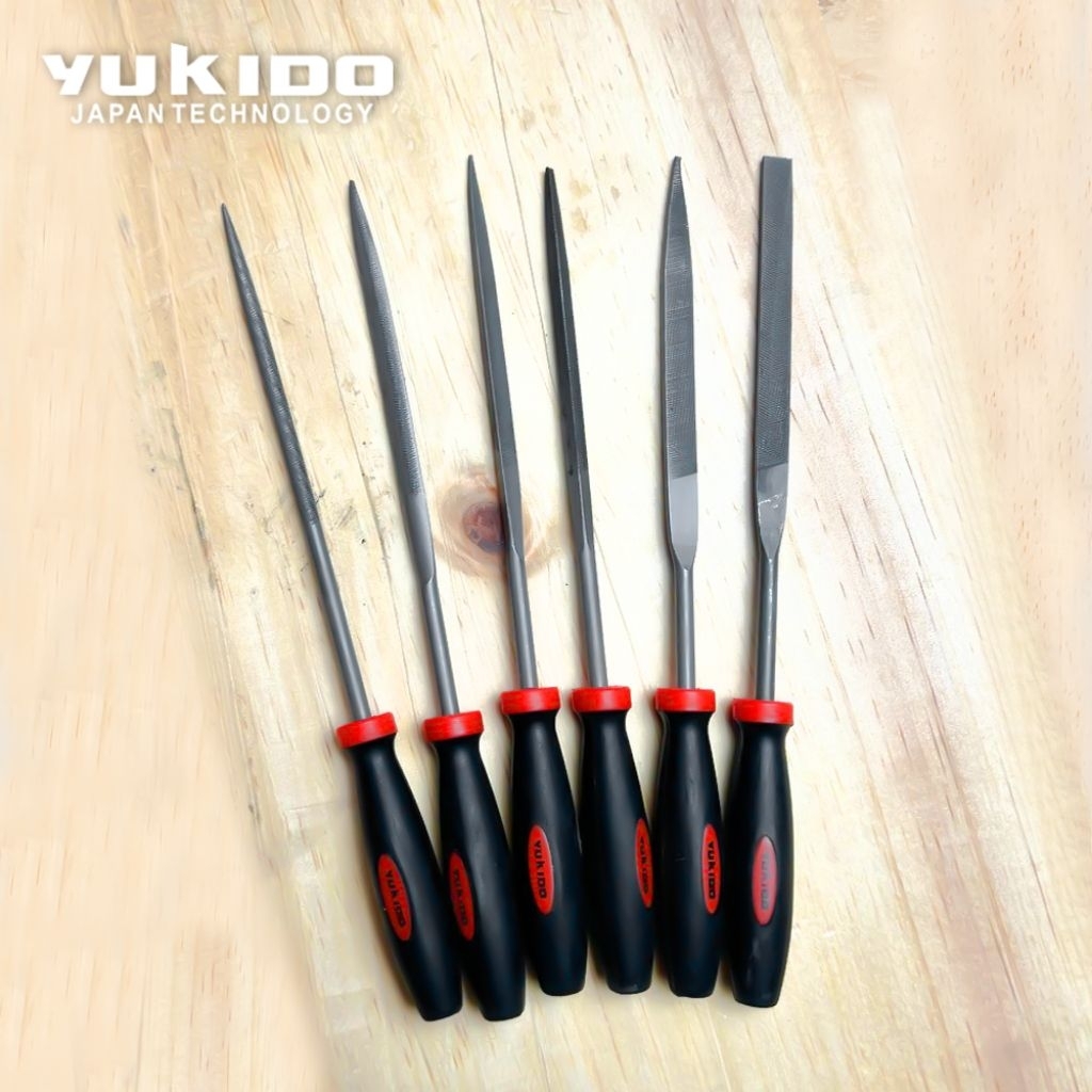 Yukido kikir set 6pcs / yukido kikir kecil / kikir slim / kikir gergaji / kikir serbaguna
