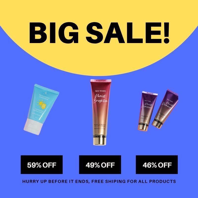 Sexy White | Moist Removal | Moist Brighten | Sunscreen PROMO CUCI GUDANG