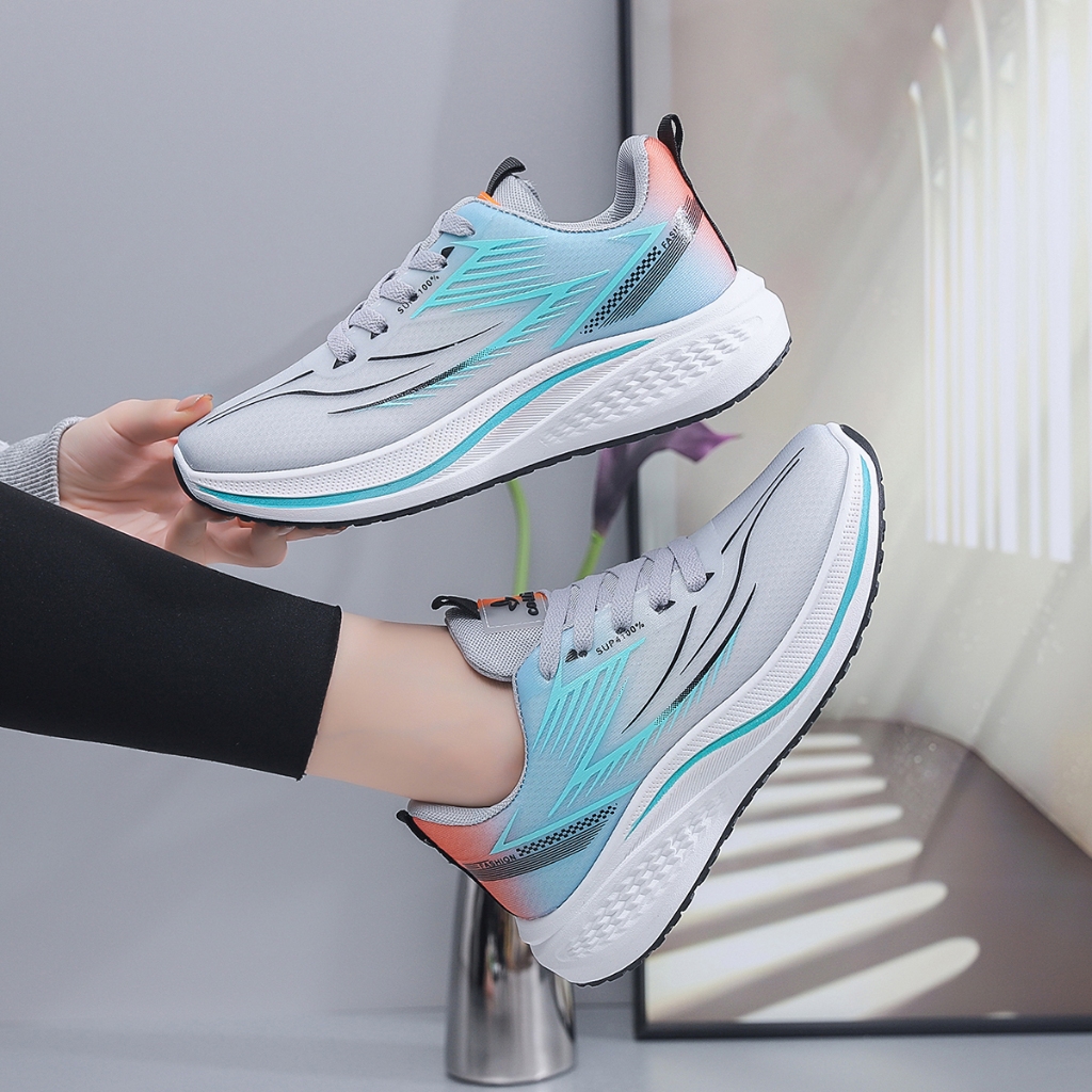 BESTPROMO BIG SALE COLLIN Sepatu Olahraga Dewasa Ringan Kekinian Warna Gradasi Wanita Pria Sneakers