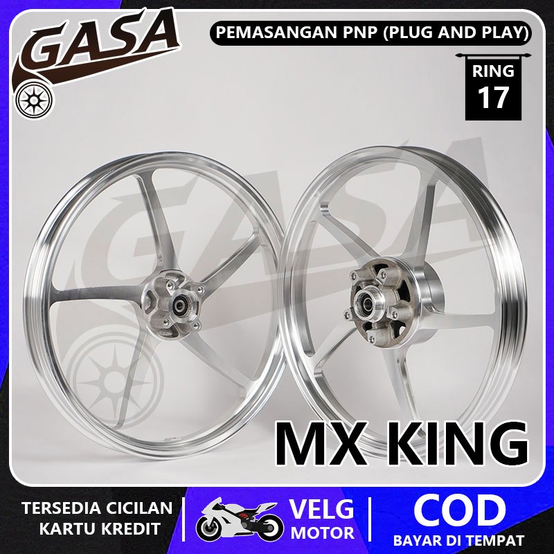 VELG BIKINGBOY PALANG 5 CNC RING 17 Untuk Jupiter MX King, Vixion New/Nvl/Nva, R15 Old V1 V2, Excite