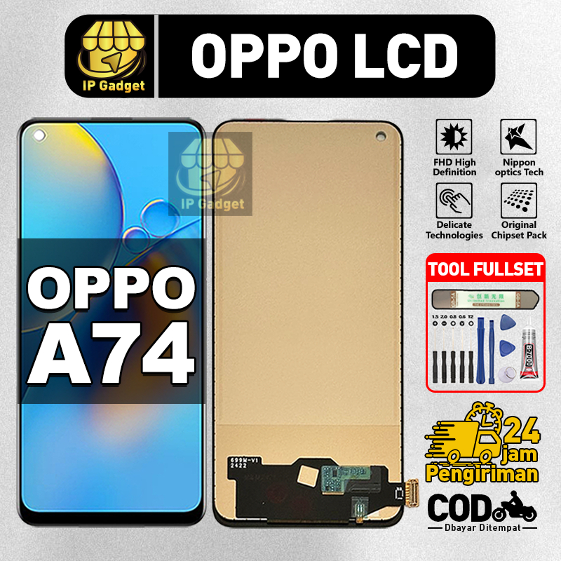 ORI FOR LCD OPPO A74 Fullset Original LCD HP OPPO A74 Asli Touchscreen Layar Sentuh HP COD
