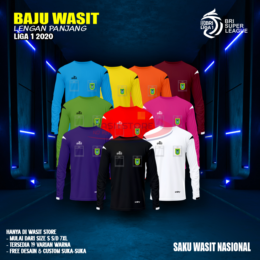 BAJU WASIT LIGA 1 2020/2021 LENGAN PANJANG - BIG SIZE ( SAKU WASIT NASIONAL )