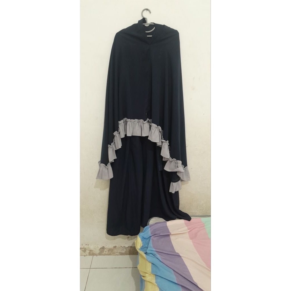 baju gamis syar'i one set dg hijab syar'i