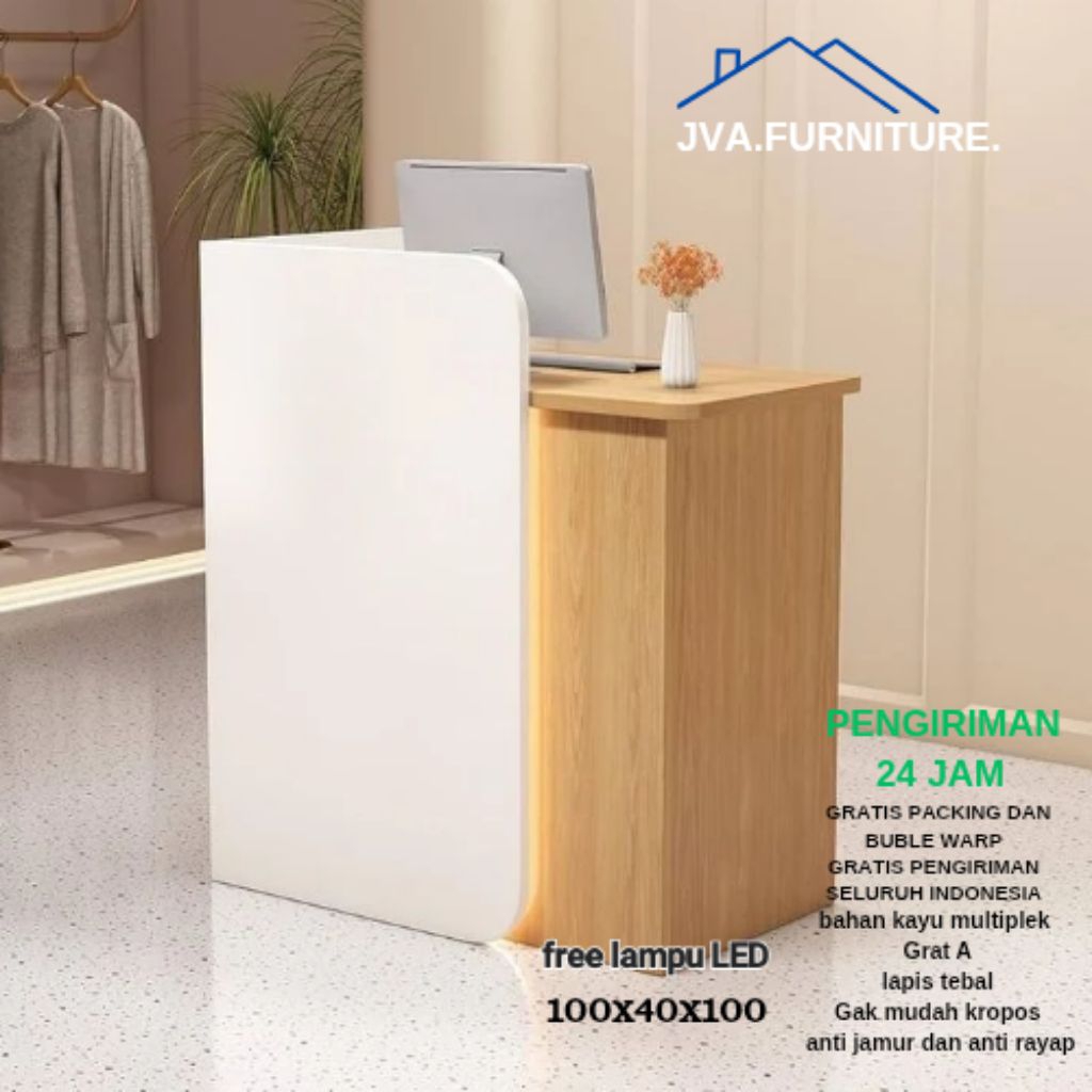Meja Kasir Resepsionist Meja Pelayanan Meja Adminitrasi Toko/Butik minimalis Modern