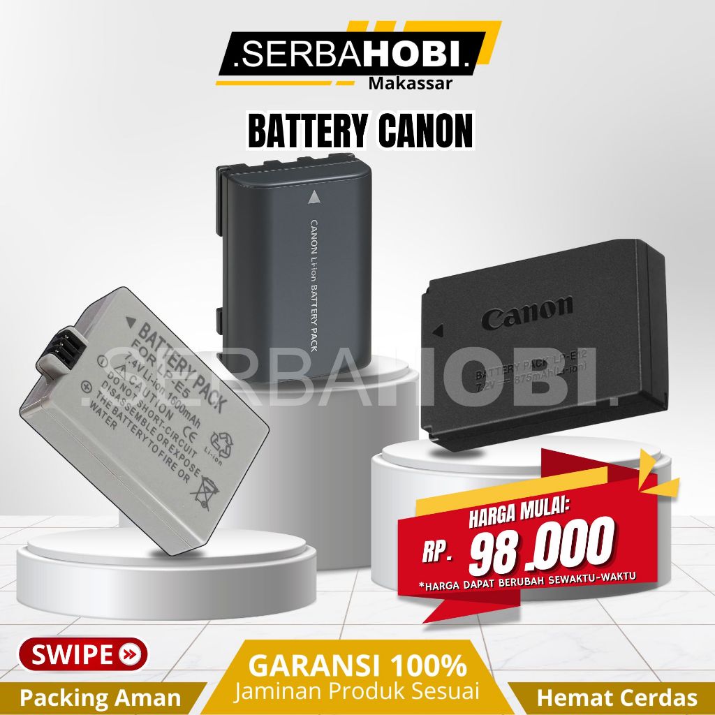 Battery Kamera Canon - Cocok untuk semua kamera canon