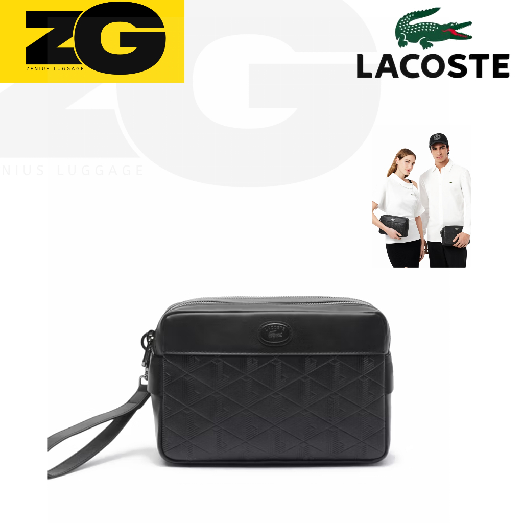 LACOSTE clutch nomograme leather classic