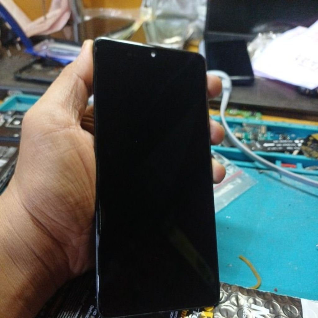 lcd samsung model a71 amoled copotan original