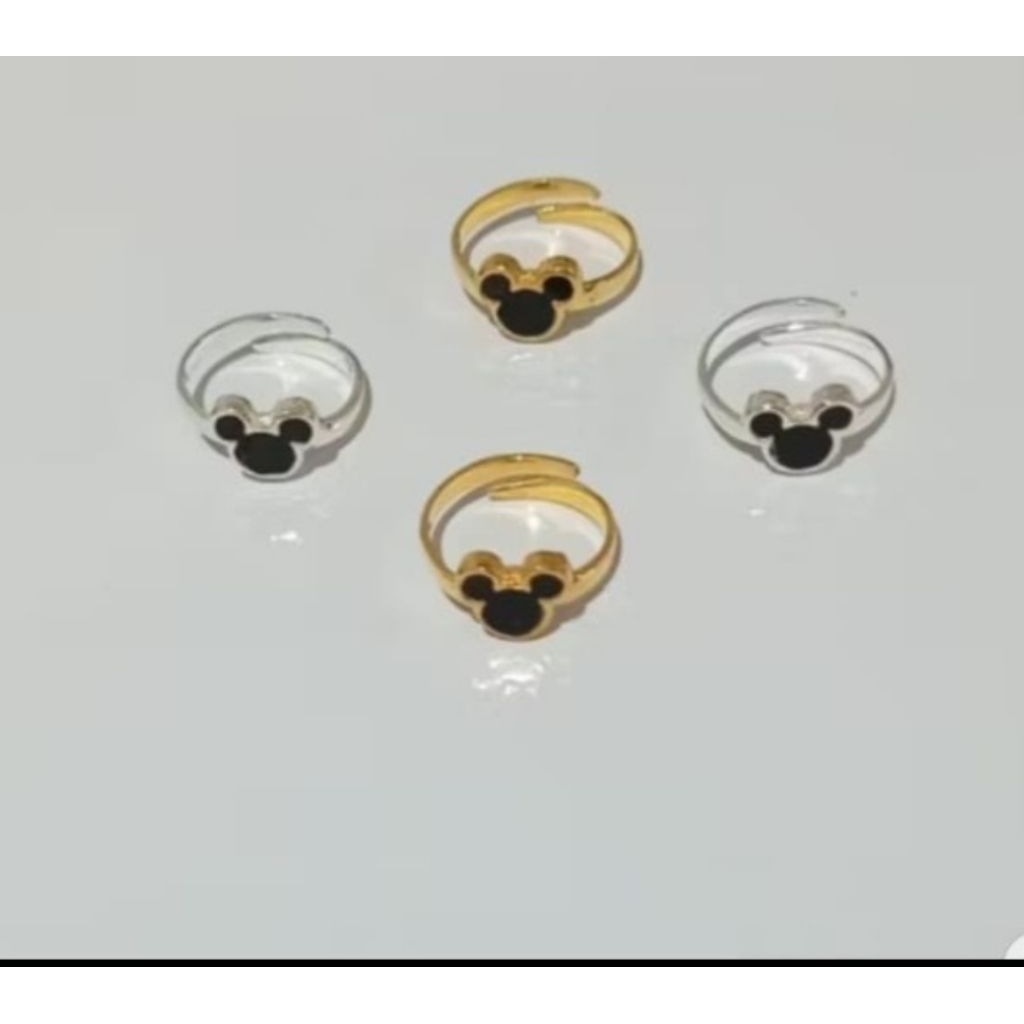 Cincin anak perak asli 925 lapis emas