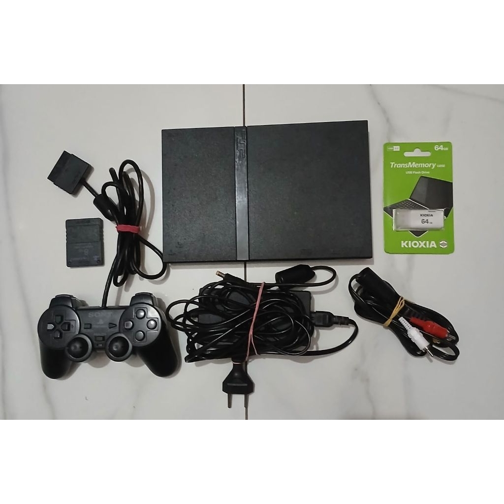 Ps2 Slim Seri 7 McBoot Flashdisk 64GB Fullgame Fullset