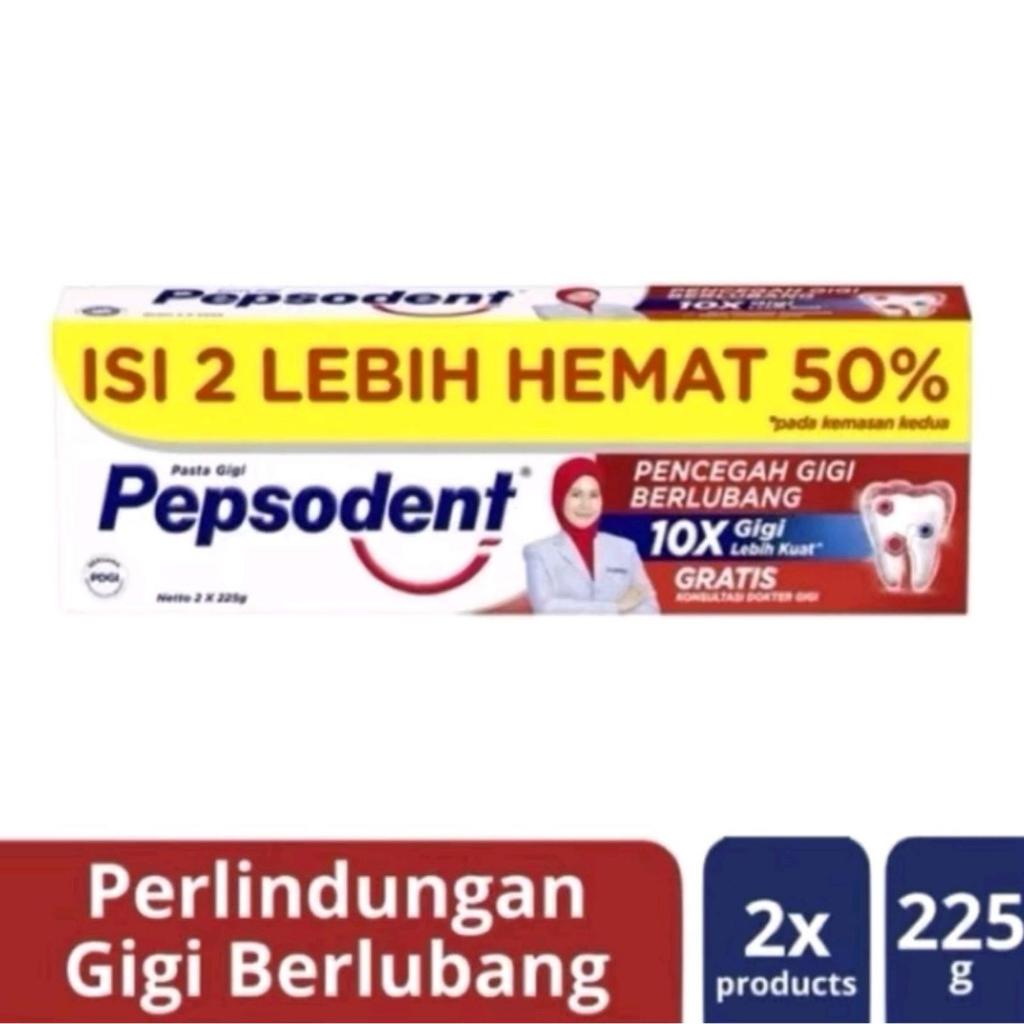 Pepsodent 225 gram / (1 Box) pepsodent 225gram isi 2
